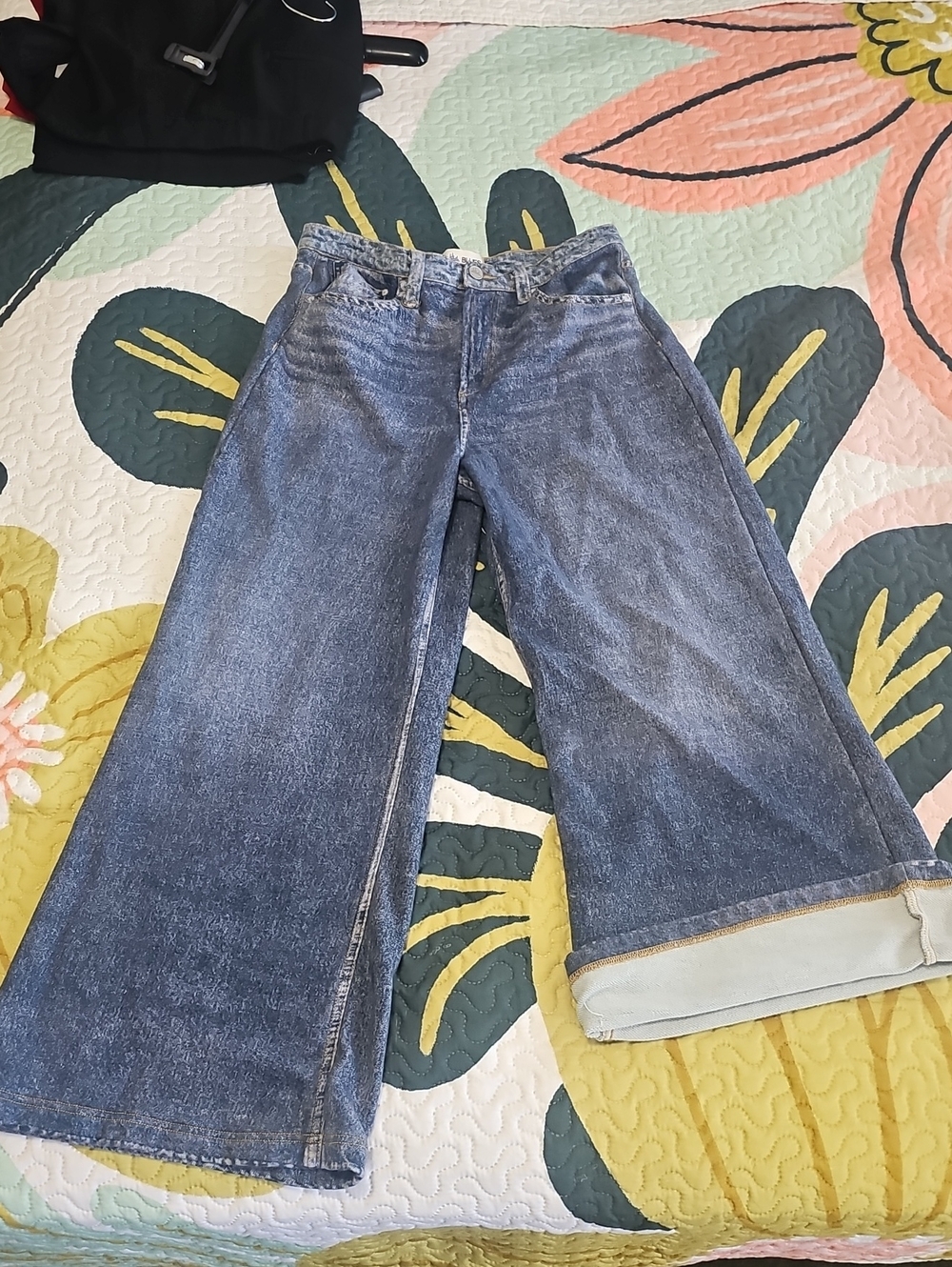 City Blues Jean Style Wide-leg Lounge Pants - Picture 3 of 8